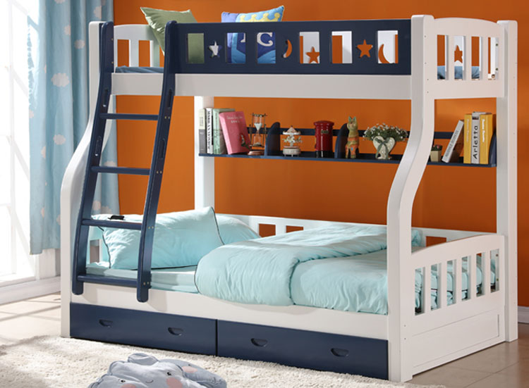 炫彩儿童实木高低床