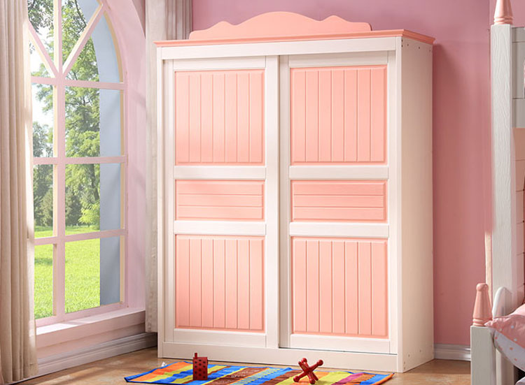 炫彩实木推拉门衣柜