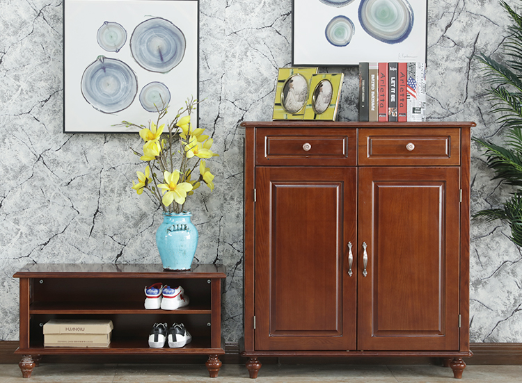 2门鞋柜+换鞋凳